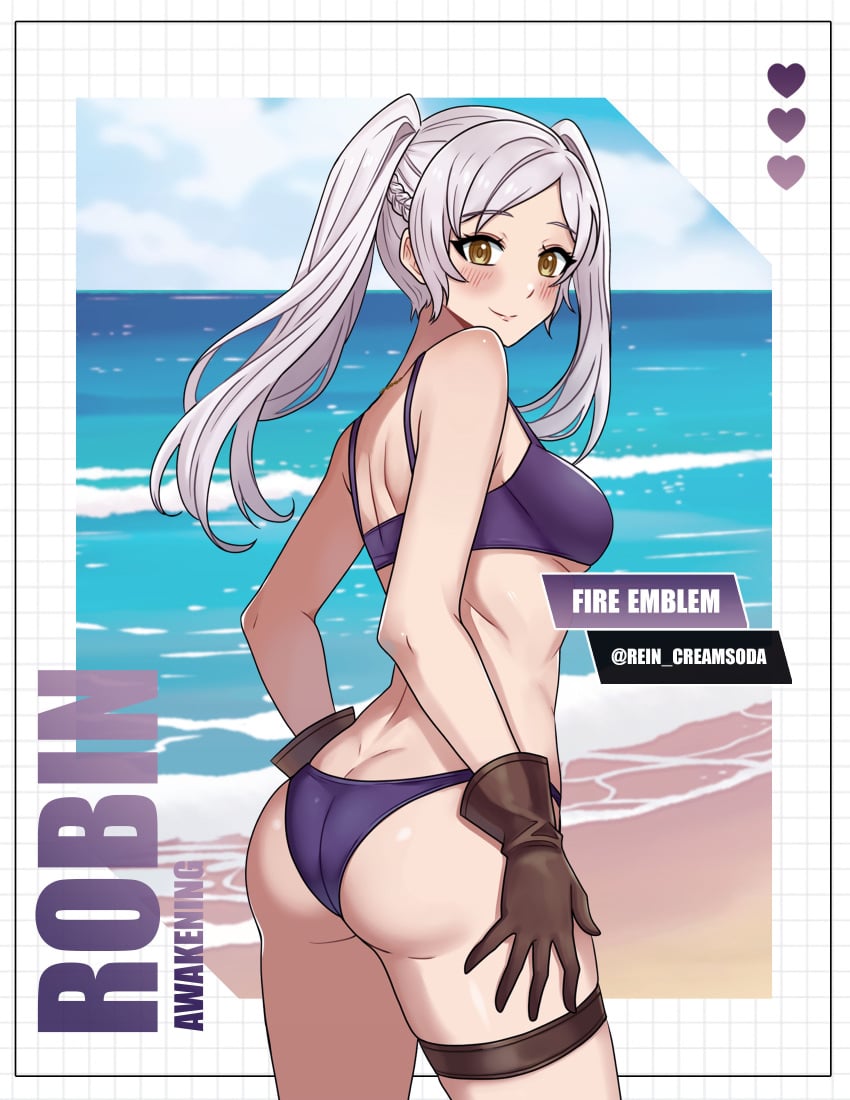 ass female female_only fire_emblem fire_emblem_awakening fire_emblem_heroes nintendo rein_creamsoda robin_(female)_(summer)_(fire_emblem) robin_(fire_emblem) robin_(fire_emblem)_(female) sideboob solo tagme