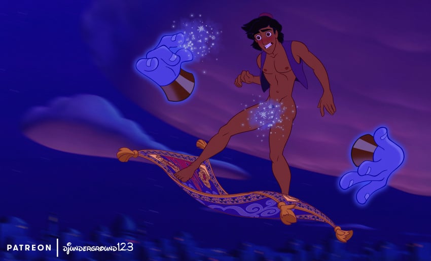 aladdin aladdin_(1992_disney_film) djunderground123 enmtoonz gay naked nsfw yaoi