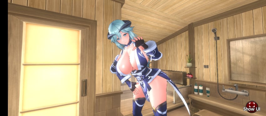 action_taimanin big big_ass big_breasts breasts cute_face lapis_(action_taimanin) mature_female screencap taimanin_(series) thighs_bigger_than_torso video_game