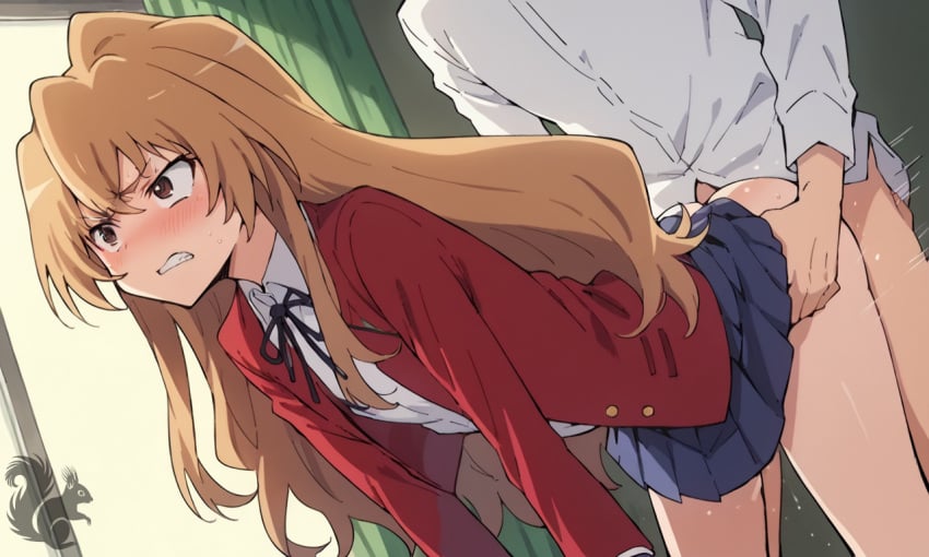 ai aisaka_taiga ass doggy_style school_uniform schoolgirl smaller_female toradora! tsunade