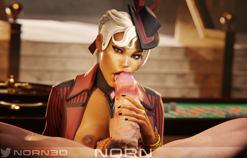 1boy 1girls 3d 3d_(artwork) apex_legends big_penis blender blonde blonde_hair blowjob blowjob_face brazilian breasts cum cum_on_face dark-skinned_female dark_skin electronic_arts female latina latina_milf light-skinned_male light_skin lipstick_mark lipstick_on_penis loba loba_(apex_legends) loba_andrade milf nipples norn3d nude nude_male pale-skinned_male pale_skin respawn_entertainment