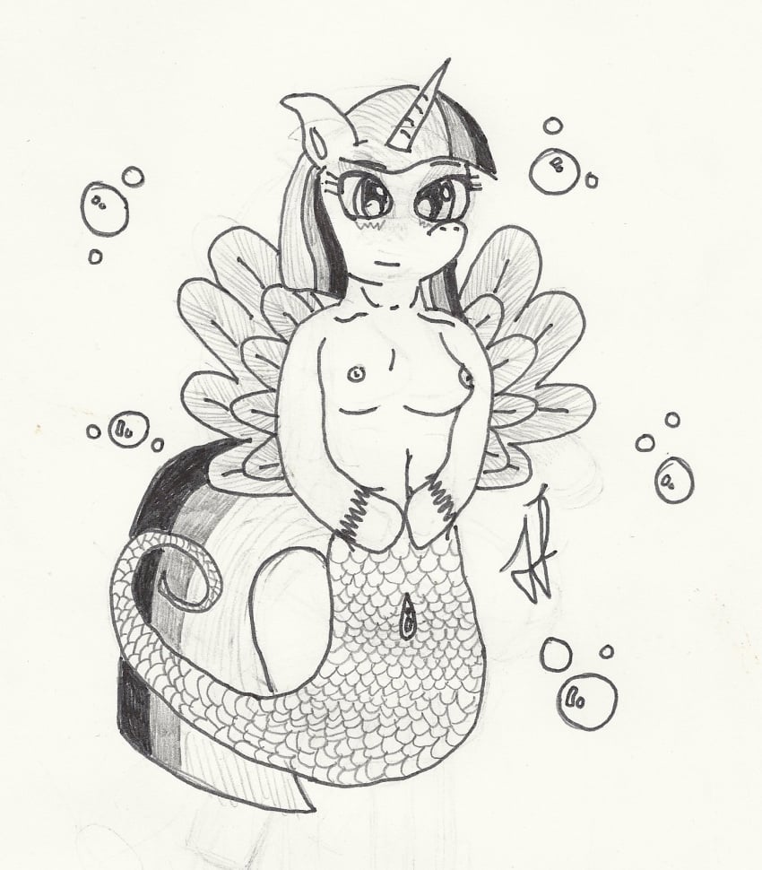 breasts female friendship_is_magic johrnyreport mermaid my_little_pony mythology straight_hair twilight_sparkle_(mlp)