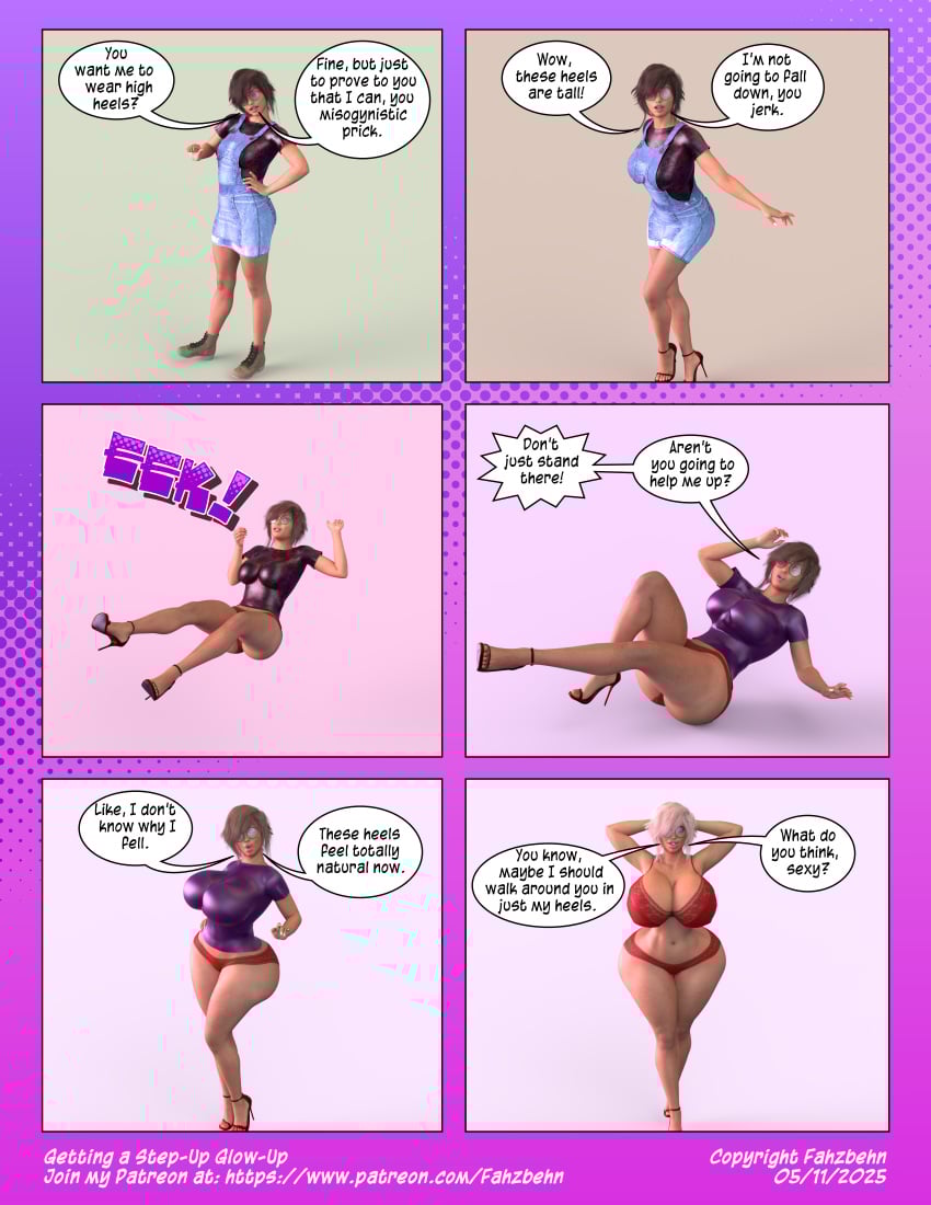 3d bimbofication breast_expansion huge_breasts tagme thick_thighs transformation