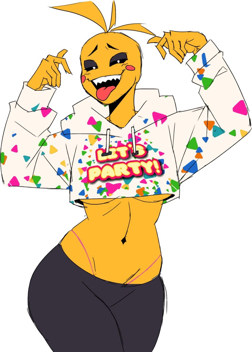 2022 big_breasts breasts female five_nights_at_freddy's goolahan ngoolahan solo tagme toy_chica_(fnaf) white_background