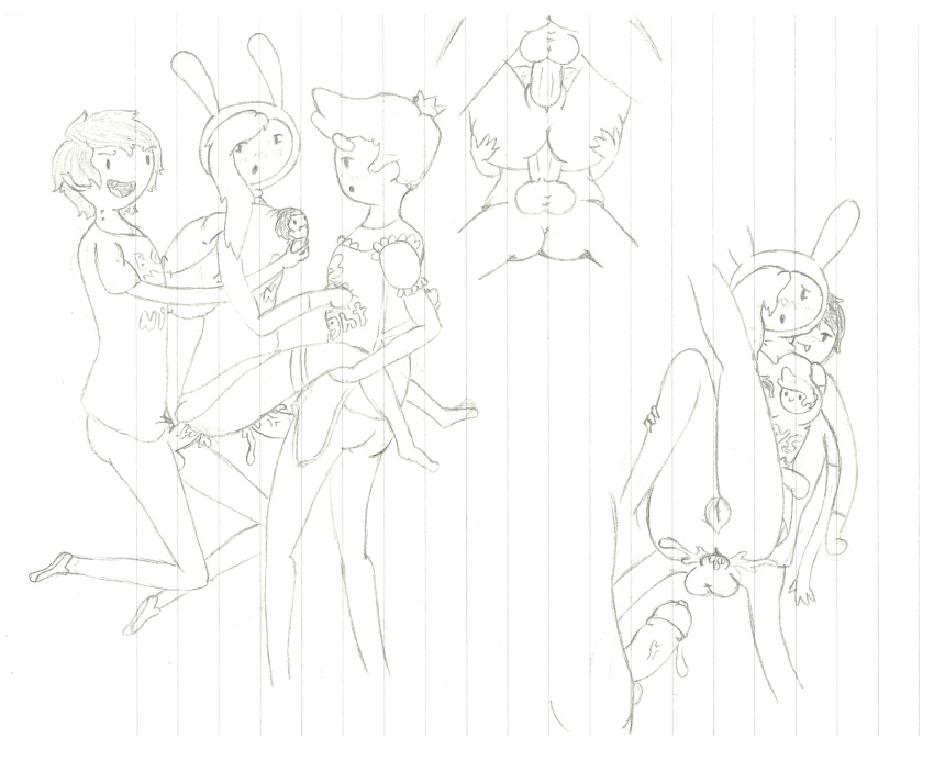 adventure_time fionna_the_human_girl marshall_lee prince_gumball puberty pubic_hair tagme