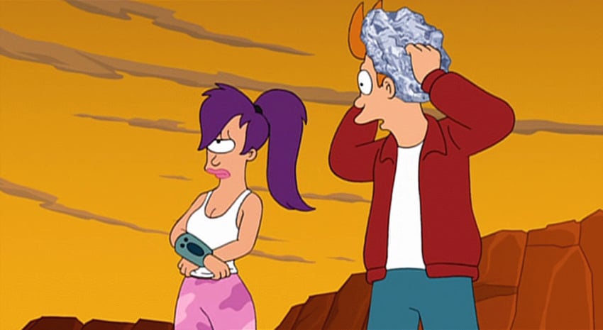 animated futurama helix philip_j_fry photoshop purple_hair tagme turanga_leela