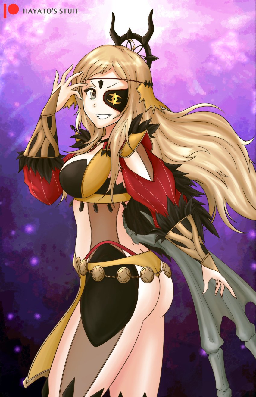 1girls alternate_costume ass bare_thighs big_ass breasts female female_only fire_emblem fire_emblem_fates fire_emblem_heroes hayato_stuff inner_thighs medium_breasts nintendo official_alternate_costume ophelia_(fire_emblem) ophelia_(starlit_maiden)_(fire_emblem) panties pose solo teenager thighs underwear yellow_panties