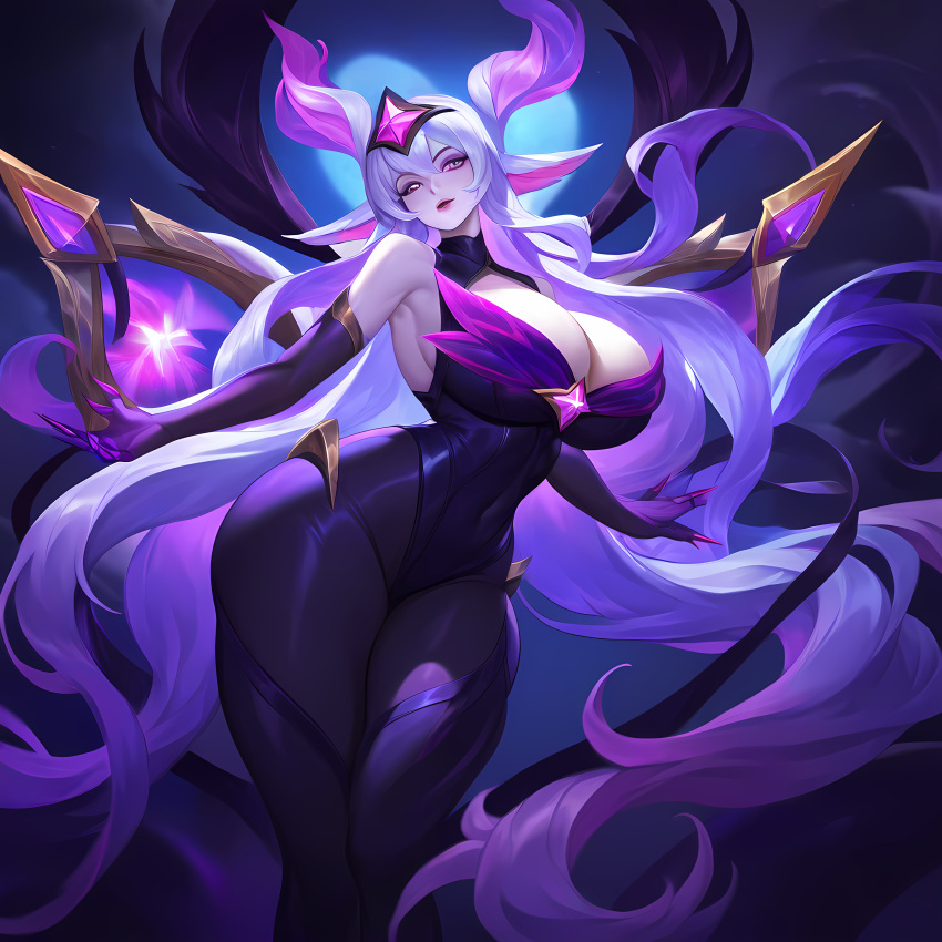 ai_generated big_breasts evelynn league_of_legends long_hair nai_diffusion star_guardian_evelynn star_guardian_series succubus wide_hips