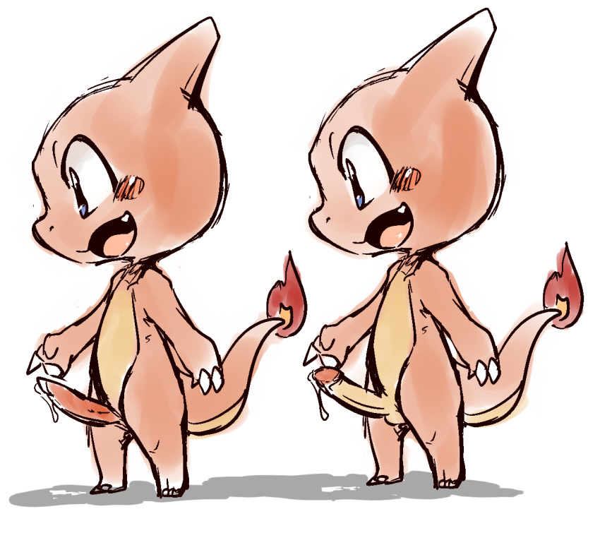 charmeleon color doneru fire male male_only nintendo no_humans pokemon pokemon_rgby scalie side_view solo standing tagme tail tail_fire