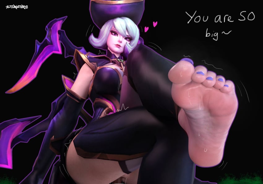 3d alternat0r218 barefoot elise_kythera_zaavan feet female female_focus female_on_male female_on_top female_only female_penetrated foot_fetish foot_focus league_of_legends penetrated penetration sex sitting_on_person soles toes toes_scrunch