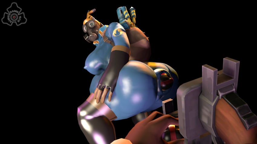 anal_insertion breasts damndirtydog demoman pyro stomach_bulge