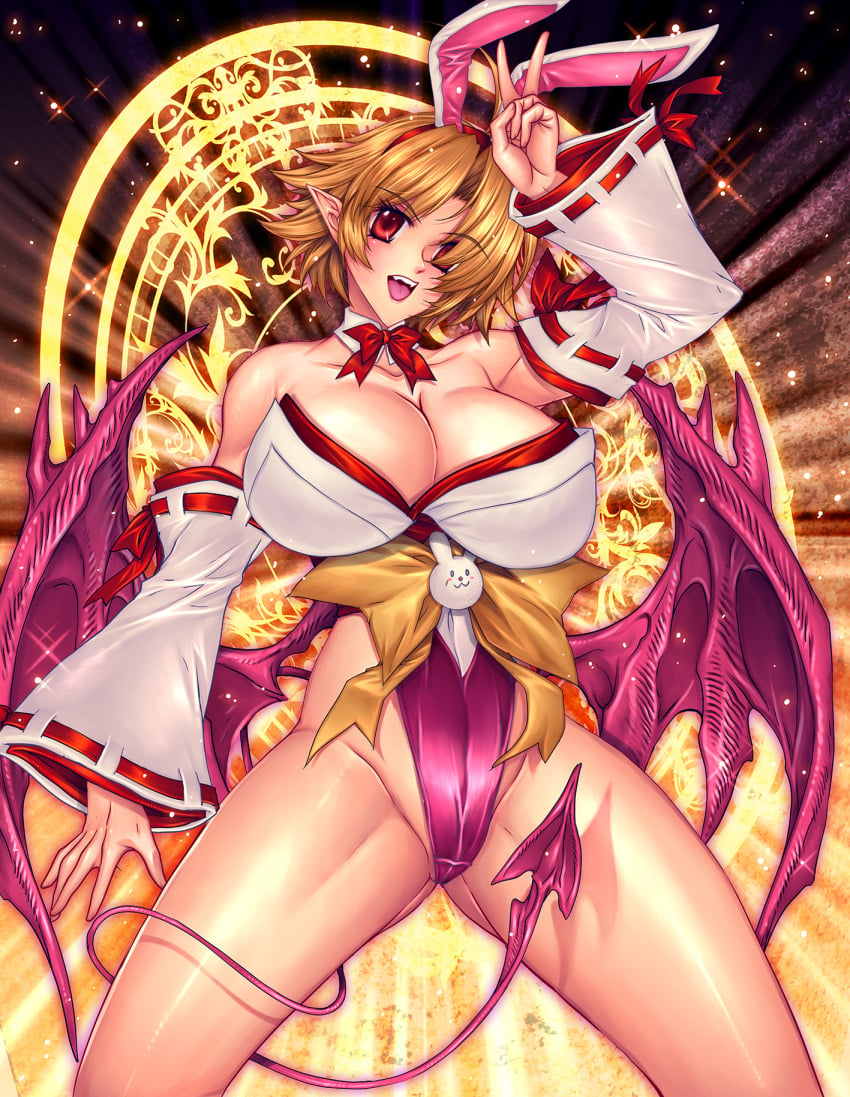 big_breasts breasts disgaea disgaea_rpg huge_breasts john_r large_breasts lucy_(disgaea_rpg) nippon_ichi_software shrine_maiden skimpy_clothes thick_thighs thighs