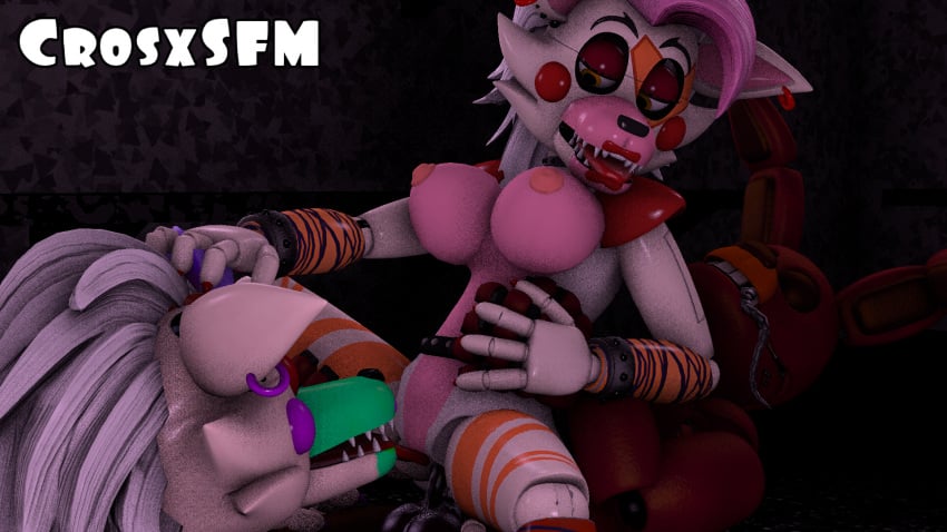 1boy 1boy1girl 1girls ahe_gao anal anal_insertion anal_sex blue_eyes bunny_boy crosxsfm five_nights_at_freddy's five_nights_at_freddy's:_security_breach glamrock_mangle licking_pussy mangle_(fnaf) penetration penis penis_in_ass penis_inside purple_skin sex spring_bonnie spring_bonnie_(fnaf) tangle_(fnaf) wolf_girl yellow_eyes