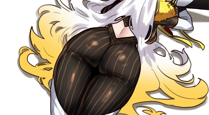 ass ass_focus big_ass bottom_heavy bubble_butt ebora fate/grand_order fate_(series) long_hair olga_marie_animusphere thick_thighs tight_clothing u-olga_marie wide_hips youngmanisdown