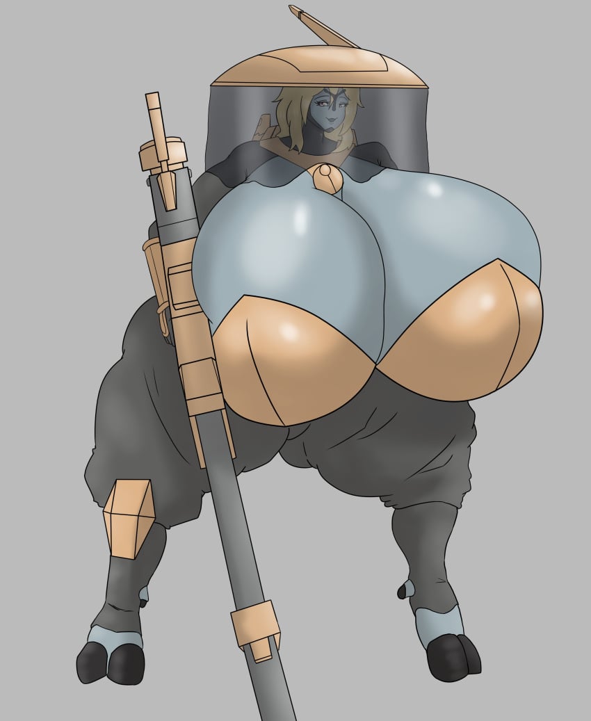 gigantic_breasts original_character smuggerssmuggs tau warhammer_40k