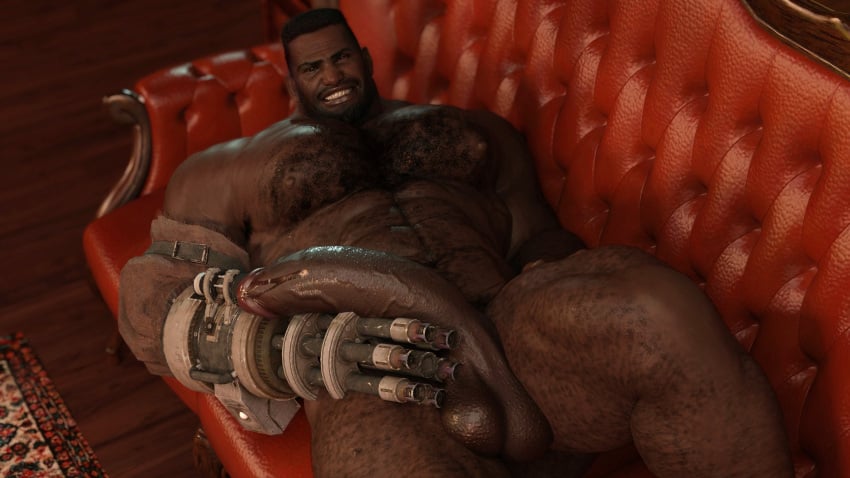 3d balls bara barret_wallace big_balls big_penis boner erection final_fantasy final_fantasy_vii huge_cock male male_only muscles muscular nsfwmaker nude penis solo solo_male