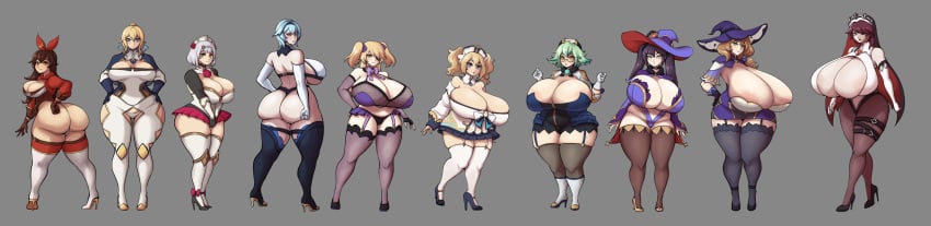 10girls amber_(genshin_impact) ass barbara_(genshin_impact) big_ass big_breasts big_thighs blonde_hair blue_hair blush breasts breasts_bigger_than_head brown_hair busty chubby cleavage clothing curvy eula_(genshin_impact) fat_ass female female_only fischl_(genshin_impact) fishnets garter_straps genshin_impact gigantic_ass gigantic_breasts green_hair group heels high_heels huge_ass huge_breasts huge_thighs jean_gunnhildr large_ass large_breasts large_thighs lisa_(genshin_impact) massive_ass massive_breasts mature_female milf mona_(genshin_impact) mondstadt multiple_females multiple_girls noelle_(genshin_impact) rosaria_(genshin_impact) sucrose_(genshin_impact) thick_thighs thighs twintails voluptuous yuripeach