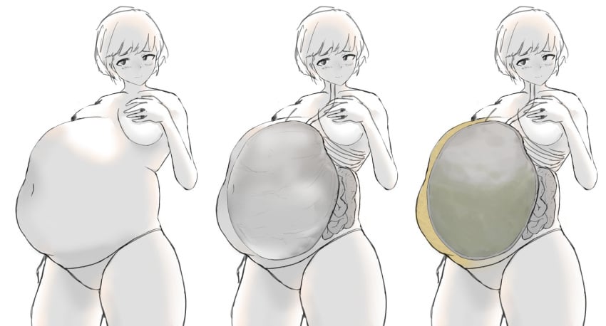 belly_bulge belly_expansion bloated bloated_belly bloated_stomach bloated_tummy immerze stuffed_belly x-ray