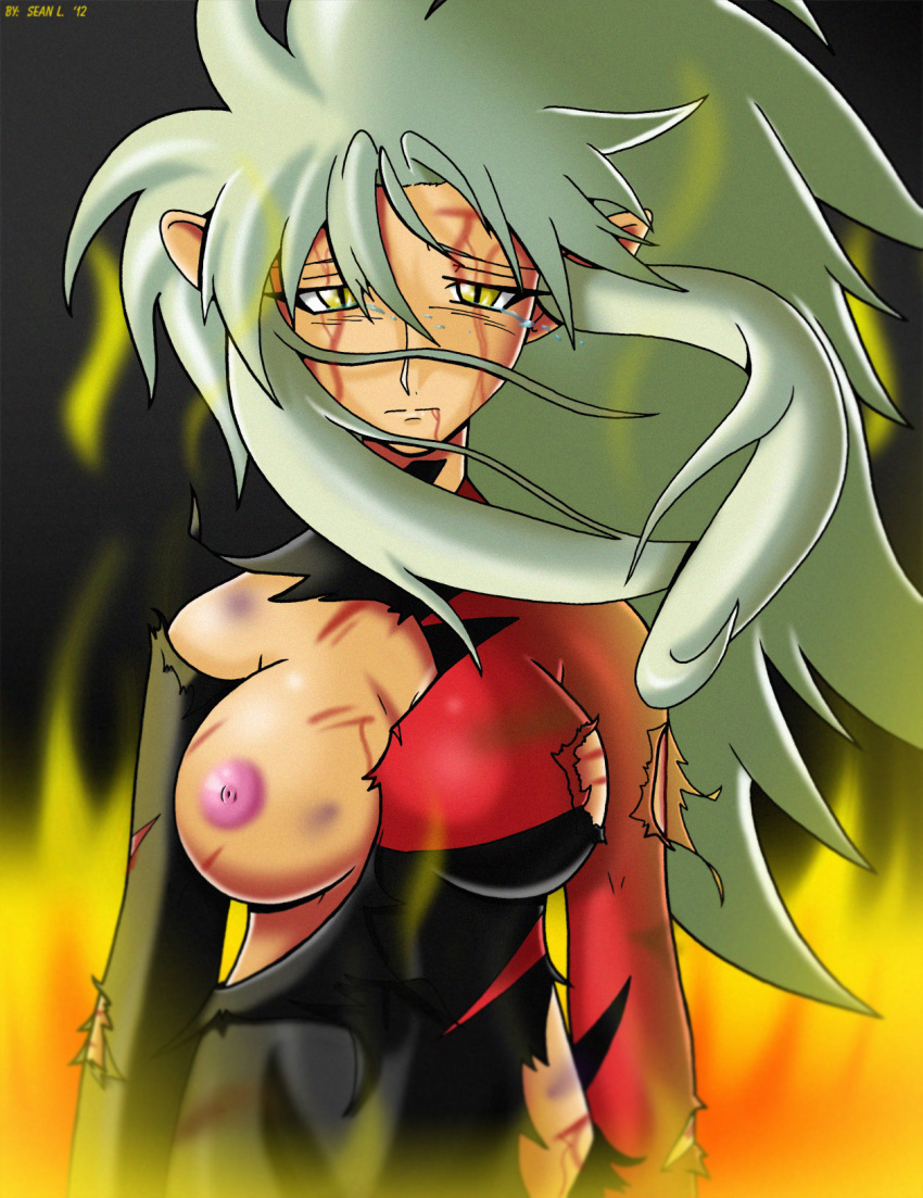 1girls 2012 breasts female female_only long_hair ryoko_hakubi solo sseanboy23 tagme tenchi_muyo!