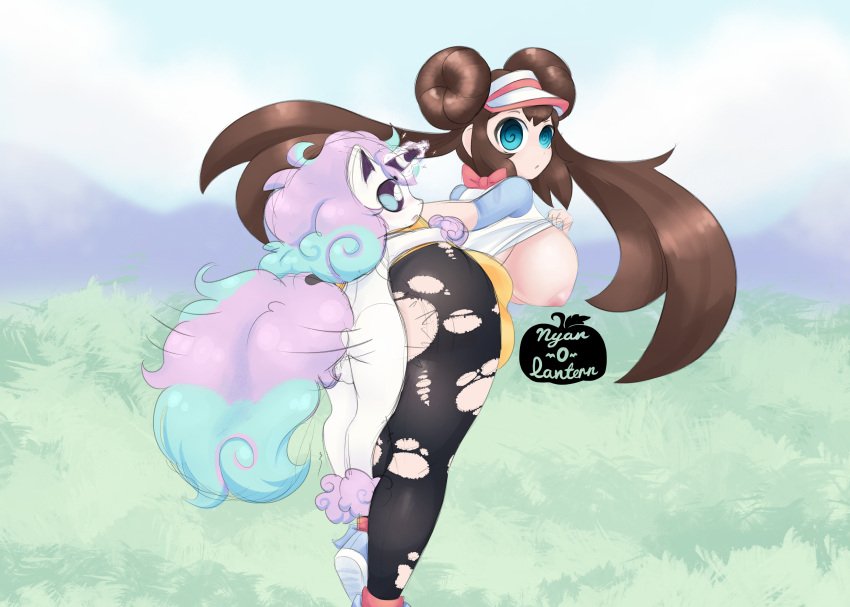 1girls anthro ass backsack big_ass big_breasts big_butt big_thighs black_legwear blue_eyes breasts curvaceous curves curvy curvy_body curvy_female curvy_figure curvy_hips galarian_ponyta hair hair_bun hips hips_wider_than_shoulders hypno_eyes hypnosis interspecies large_ass large_breasts large_butt legs_together light-skinned_female light_skin looking_at_viewer looking_back looking_back_at_viewer mind_control nyan_o_lantern(artist) pantyhose pokemon pokemon_bw pokemon_bw2 pokemon_trainer pokephilia ponyta red_bra rosa_(pokemon) sex sex_from_behind sex_slave sheer_legwear shorts shorts_pull showing_ass showing_off showing_off_ass skirt_lift skorts sneakers space_buns standing thick_ass thick_hips thick_legs thick_thighs thighs visor visor_cap white_shirt wide_ass wide_eyed wide_hips wide_thighs zoophilia