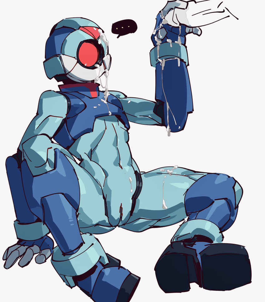 android armor capcom cracker68659106 cum cum_on_face curvy duo ejaculation erect_penis erection female jerking jerkingoff legs_apart male masturbation mega_man mega_man_zero muscular no_humans pantheon_(mega_man) penis pussy reploid rule_63 thick_thighs