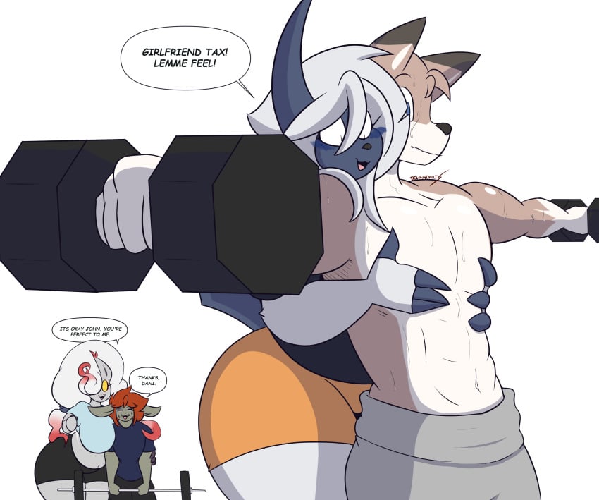 absol big_ass big_breasts breasts bubble_butt cory_(dewwydartz) dani_(dewwydartz) dewwydartz female furry hisuian_zoroark huge_ass john_(dewwydartz) law_(dewwydartz) lycanroc pokemon pokemon_(species) thick_thighs wide_hips zoroark