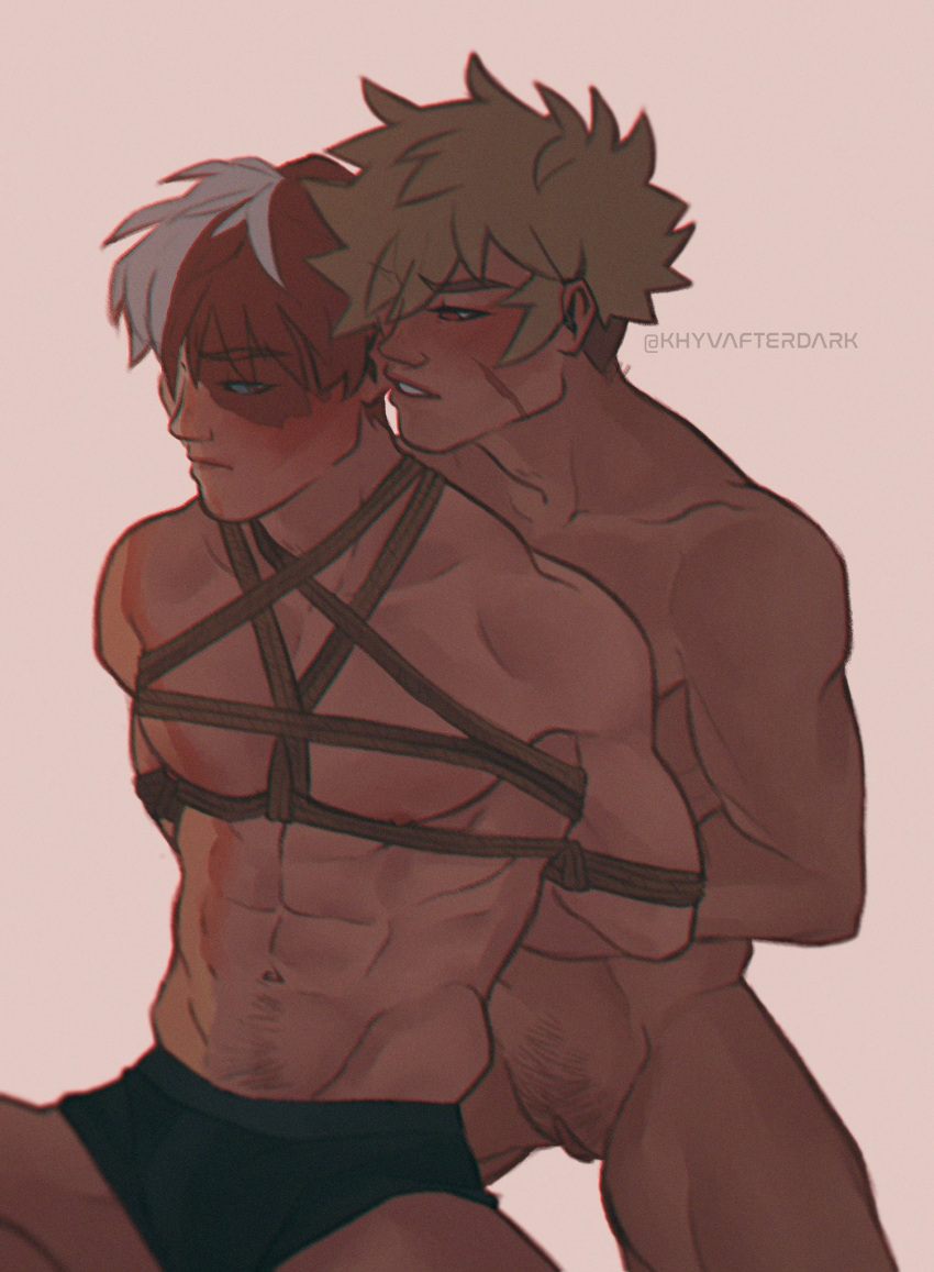 cuntboy gay intersex katsuki_bakugou khyvafterdark male male_only muscular my_hero_academia