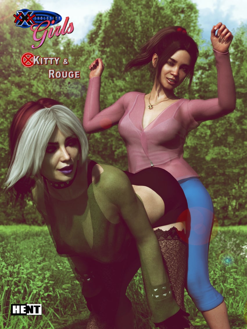 2girls 3d anna_marie breasts chest curvaceous curvy curvy_figure dancing eyebrows eyelashes eyes female female_focus female_only fully_clothed goth goth_girl hent hero heroine hips hourglass_figure huge_breasts human kitty_pryde legs light-skinned_female light_skin lips marvel marvel_comics mature mature_female mutant rogue_(evolution) rogue_(x-men) shadowcat slim_waist superhero superheroine thick thick_hips thick_legs thick_thighs thighs voluptuous waist wide_hips x-men x-men_evolution