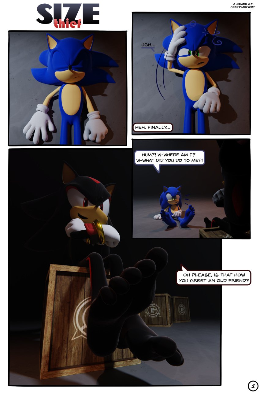 5_toes absurd_res anthro attribute_theft barefoot comic dialogue duo english_text feet feetymcfoot foot_fetish foot_focus foot_play hi_res humanoid_feet male male/male male_feet male_foot_fetish plantigrade sega shadow_the_hedgehog size_theft soles sonic_(series) sonic_the_hedgehog sonic_the_hedgehog_(series) speech_bubble text toes