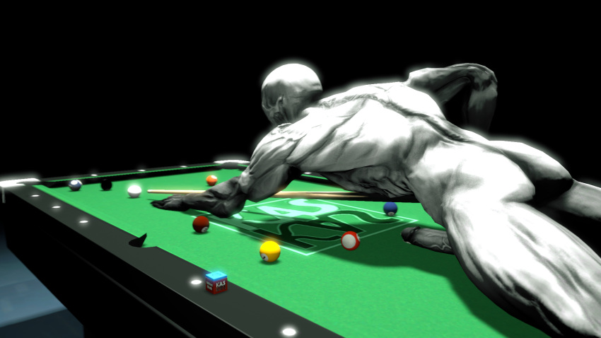 big_penis billiard_ball billiard_table cksks cue_ball cue_stick erection male male_only monster muscular muscular_male non-human outlast penis pool_table simple_background solo walrider