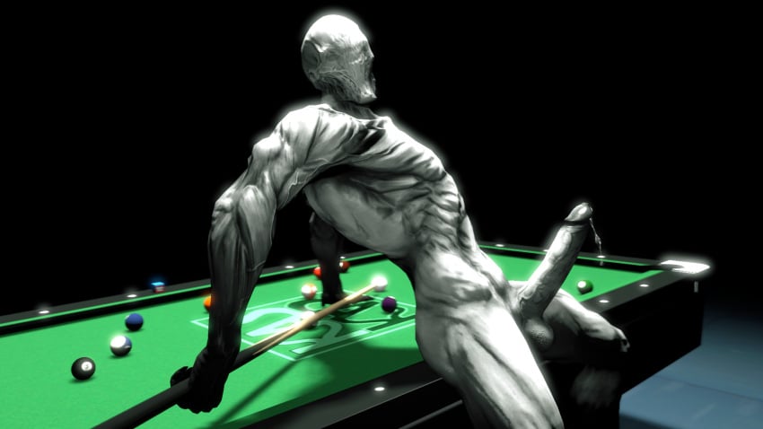 big_penis billiard_ball billiard_table cksks cue_ball cue_stick erection male male_only monster muscular muscular_male non-human outlast penis pool_table simple_background solo walrider