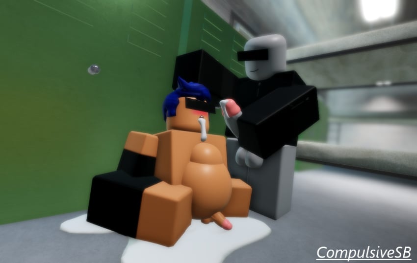 2boys 2males 3d big_penis bottomless censored_eyes cock_on_face compulsivesb cum_drip cum_dripping_from_mouth cum_dripping_from_penis cum_inflated_belly exhausted femboy gay jerking_off jerkingoff male_only military military_uniform military_vest oral roblox robloxian tagme