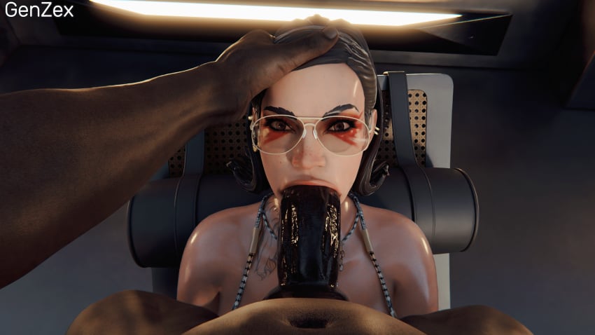 3d 3d_render abuse abused_female apex_legends black_hair blowjob blowjob_face dark-skinned_male dark_penis dark_skin genzex latina latina_milf loba_(apex_legends) oiled oiled_body oiled_skin open_mouth oral oral_sex