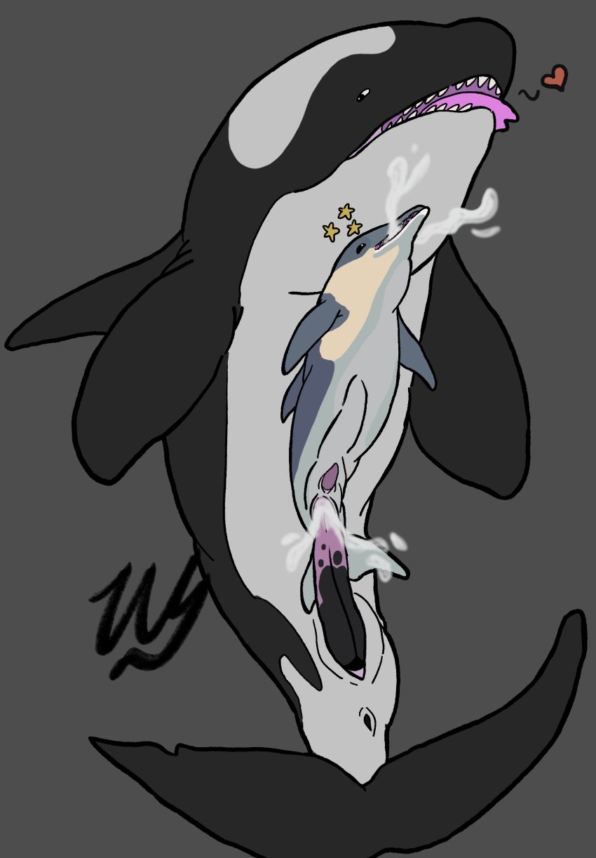 anal anal_sex animal_genitalia animal_penis anus black_body bodily_fluids bulge cetacean cetacean_genitalia cetacean_penis common_dolphin cum cum_from_mouth cum_in_ass cum_in_mouth cum_inside cum_through detailed_bulge digital_drawing_(artwork) digital_media_(artwork) dolphin dorsal_fin duo erection feral fin fucked_silly genital_fluids genital_outline genitals grey_body heart_symbol hi_res inflation leaking_cum looking_pleasured male male/male male_penetrated male_penetrating male_penetrating_male mammal marine multicolored_body multicolored_penis neck_bulge oceanic_dolphin open_mouth orca penetration penile penile_penetration penis penis_outline sex signature simple_background size_difference star stomach_bulge tail tail_fin tapering_penis teeth tongue tongue_out toothed_whale two_tone_body two_tone_penis wyrmling_(artist)