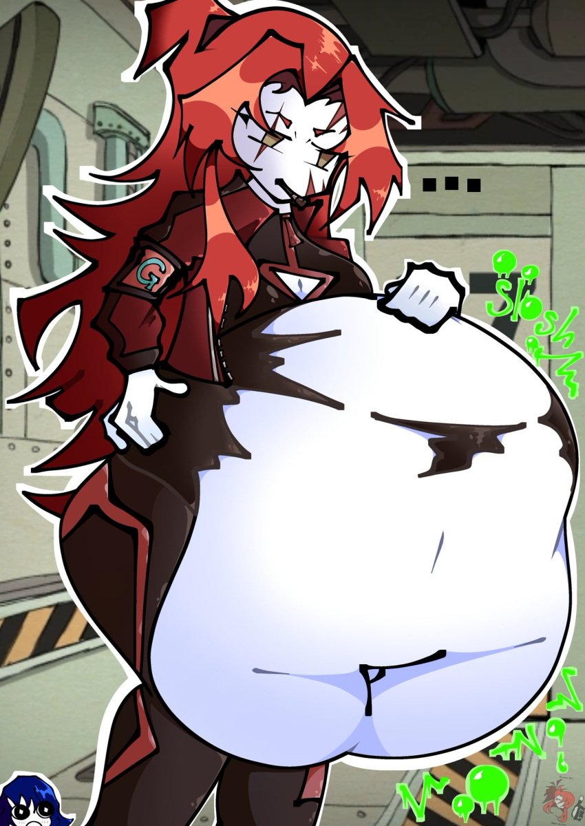 bongbong fat_fuck gebura_(lobotomy_corporation) lobotomy_corporation project_moon ripped_clothing tagme vore