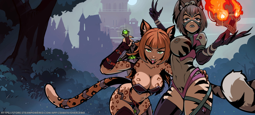 big_breasts breasts breasts_out claws fantasy furry lingerie lipstick looking_at_viewer overlewd red_hair tail