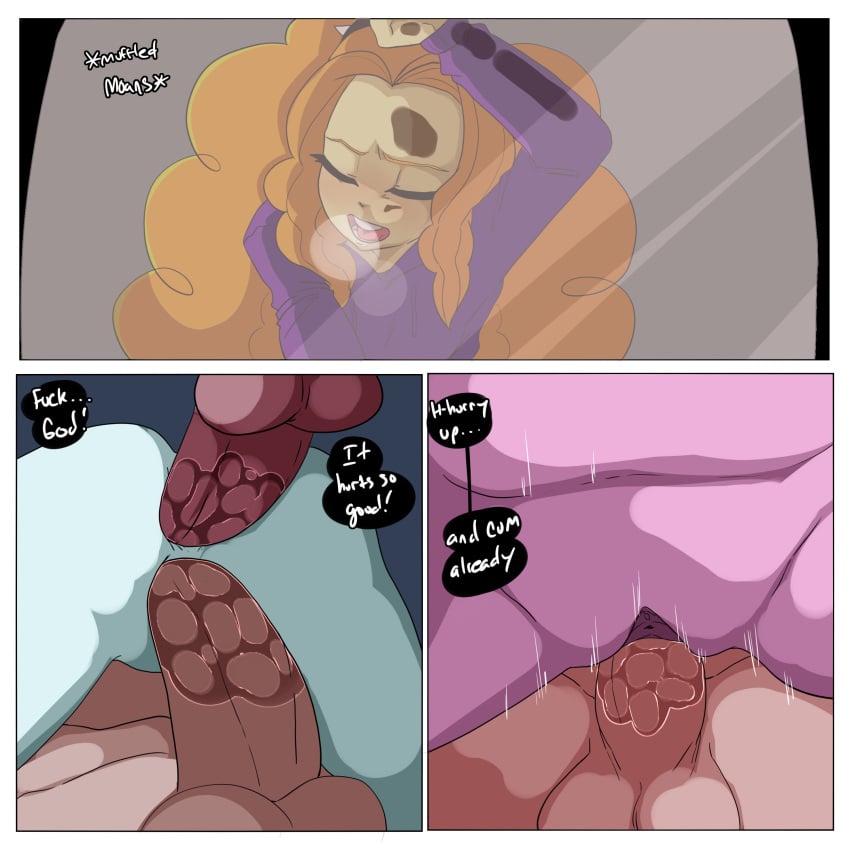 adagio_dazzle aria_blaze blue_skin comic double_penetration english_text equestria_girls friendship_is_magic hasbro human_male inuyuru masturbating_while_watching masturbation my_little_pony orange_hair page_11 partial_male penis pink_skin prostitution pussy_juice pussy_juice_on_penis sex sonata_dusk speech_bubble text the_dazzlings vagina watching watching_sex yellow_skin