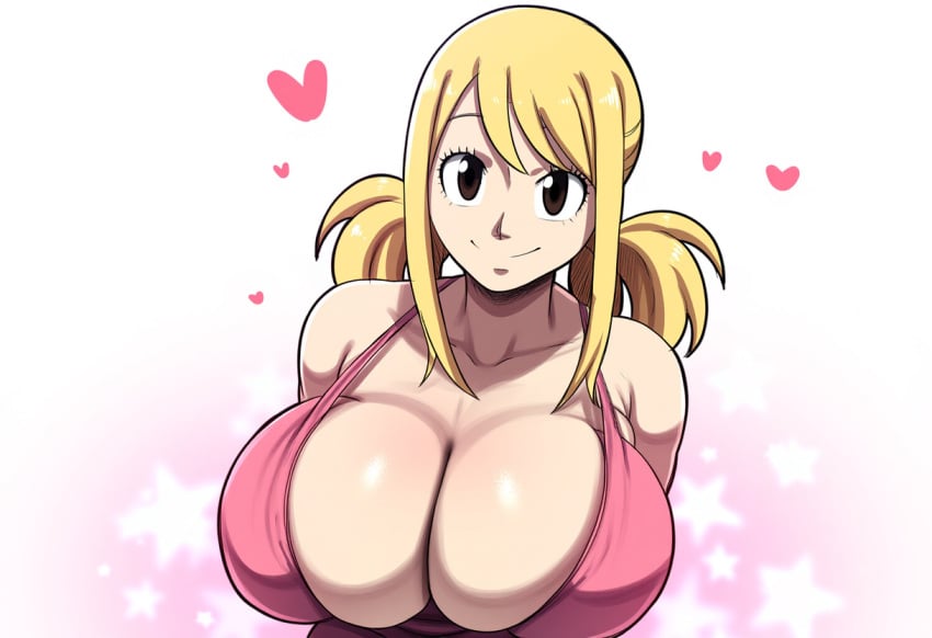 1girls ai_generated blonde_hair brown_eyes fairy_tail female huge_breasts large_breasts lucy_heartfilia mullon novelai solo solo_focus thick_thighs voluptuous voluptuous_female