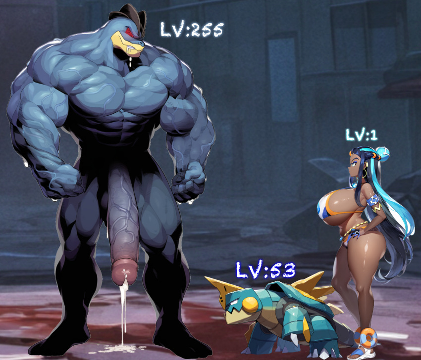 1girls ai_generated alternate_arms alternate_number_of_arms cum drednaw female huge_ass huge_breasts huge_cock human imminent_death imminent_rape machoke male nessa_(pokemon) novelai penis pokemon pokemon_(species) veiny_penis