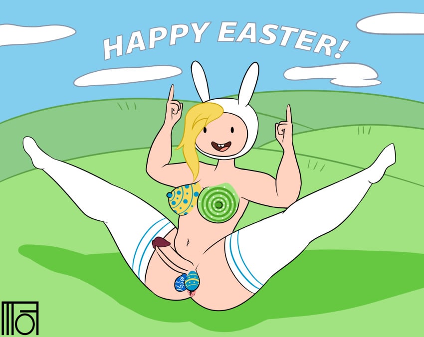 1futa adventure_time anus areolae ass balls ballsack big_breasts blonde_hair bodypaint breasts bunny_girl easter easter_bunny easter_egg erection fionna_and_cake fionna_campbell fionna_the_human_girl futa_only futanari high_socks human kneesocks light-skinned_futanari light_skin moffoffo nipples nude painting penis self_upload showing_ass showing_breasts showing_off solo solo_futa testicles