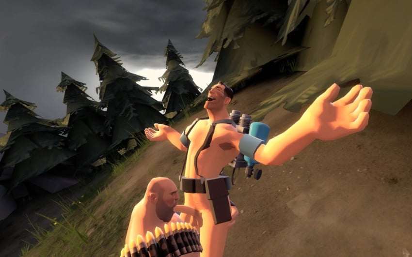 2boys 3d adorable adorable_face blowjob canon_couple couple cute cute_expression cute_eyes cute_face cute_male garry's_mod gay happy happy_sex heavy_(team_fortress_2) heavy_weapons_guy human human_male human_only love lovers loving_couple male male_focus male_only medic medic_(team_fortress_2) mountain sarcasmosaur singing sweet team_fortress_2 wholesome wholesome_sex yodeling