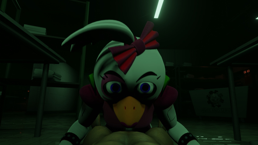 3d 3d_model blowjob cornlover female_focus five_nights_at_freddy's five_nights_at_freddy's:_security_breach fnaf glamrock_chica_(ashleyorange) glamrock_chica_(fnaf) pov scottgames steel_wool_studios straight