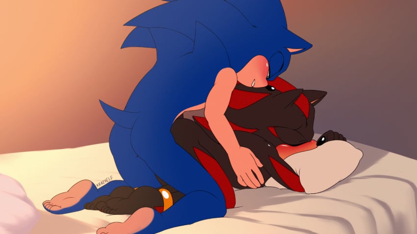 16:9 2024 anal anal_sex animated anthro ass barefoot bed black_hair black_hair_bottom blue_body blue_hair blue_hair_on_black_hair blue_hair_top domination duo eulipotyphlan feet furniture furry gay hedgehog krazyelf light_hair_on_dark_hair male male/male male_penetrated male_penetrating male_penetrating_male mammal multicolored_body on_bed penetration penile penile_penetration penis_in_ass pillow pillow_hug red_body sega sex shadow_the_hedgehog short_playtime soles sonadow sonic_(series) sonic_the_hedgehog sonic_the_hedgehog_(series) tan_body two_tone_body widescreen yaoi