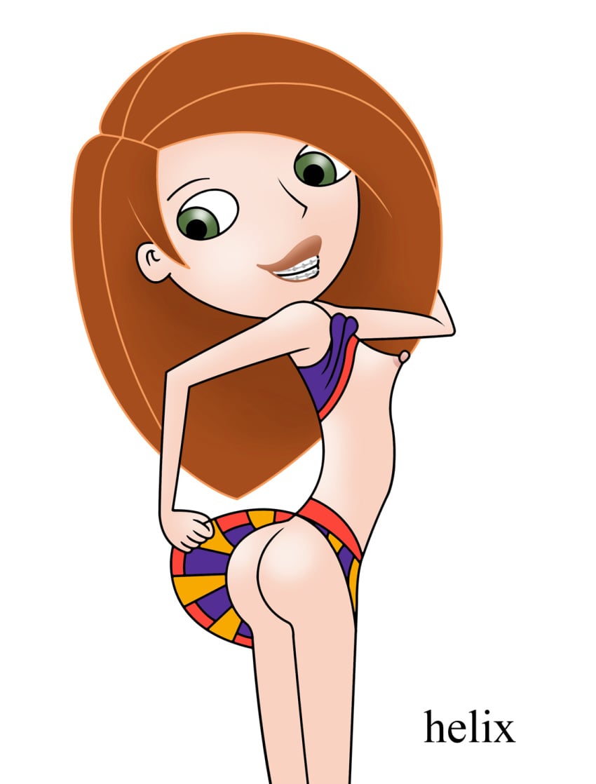 cheerleader disney female female_only helix human kim_possible kimberly_ann_possible nipples solo tagme