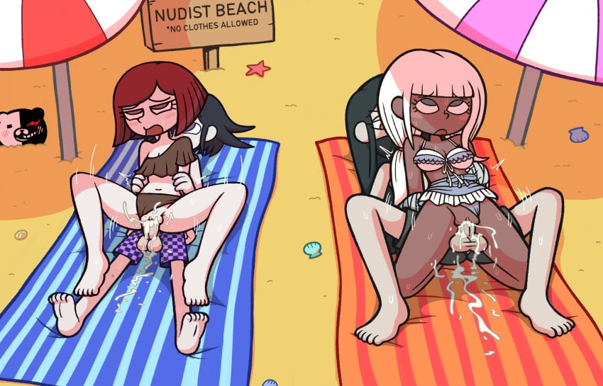 2boys 2girls alternate_version_available balls beach bikini black_hair black_hair_male blue_eyes blue_eyes_female chocolate_and_vanilla cum cum_in_pussy cum_inside danganronpa danganronpa_v3 danganronpa_v3:_killing_harmony dark-skinned_female hetero_sex heterosexual krusha64612042 light-skinned_female long_hair long_hair_male male/female multiple_boys multiple_girls new_danganronpa_v3 ouma_kokichi penis purple_eyes purple_eyes_male purple_hair purple_hair_male red_eyes red_eyes_female red_hair red_hair_female reverse_cowgirl_position sex shinguji_korekiyo short_hair straight straight_sex swim_trunks vagina vaginal_penetration vaginal_sex white_hair white_hair_female yellow_eyes yellow_eyes_male yonaga_angie yumeno_himiko