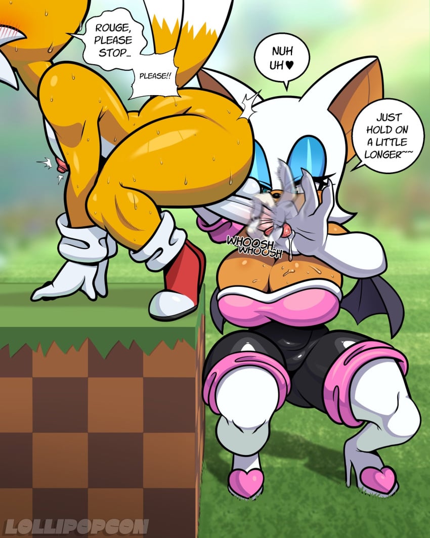 1boy 1female 1girls 1male anthro anthro_on_anthro anthro_only ass bat bat_girl bat_wings batwings begging_to_stop big_ass big_breasts big_butt blush breasts bubble_butt clothed_female clothed_female_nude_male clothing dat_ass dominant_female female femboy femdom fox fox_boy gloves handjob huge_ass huge_breasts lollipop lollipopcon male male/female mature_female miles_tails_prower milking_handjob milking_penis motion_blur penis_milking rouge_the_bat sega sonic_(series) sonic_the_hedgehog_(series) sweat sweating sweaty tail tails tails_the_fox thick_thighs unseen_male_face yellow_body yellow_fur