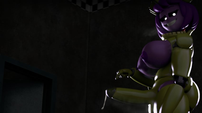 3d big_breasts cheese_&_rice cum_drip five_nights_at_freddy's futa_only futanari grin inviting_to_sex looking_at_viewer self_upload sfm solo wendy_afton