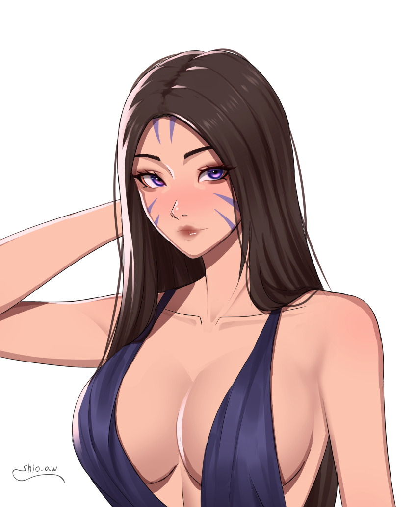 big_breasts dress kai'sa league_of_legends shio_aw tagme