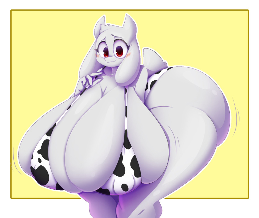 ass big_breasts bikini breasts cow_print_bikini female female_focus female_only huge_ass huge_breasts looking_at_viewer tagme thiccbuns thick_ass thick_thighs thighs toriel undertale