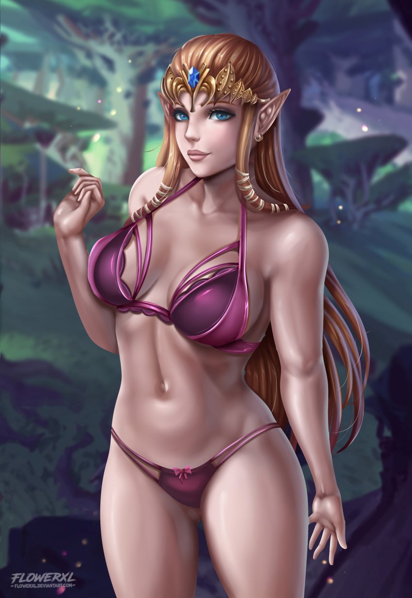 1girls absurd_res babydoll bare_legs big_breasts bra brown_hair cleavage crown female_focus flowerxl high_res jewelry lingerie long_hair looking_at_viewer nintendo panties princess_zelda the_legend_of_zelda the_legend_of_zelda:_twilight_princess underwear video_game_character zelda_(twilight_princess)